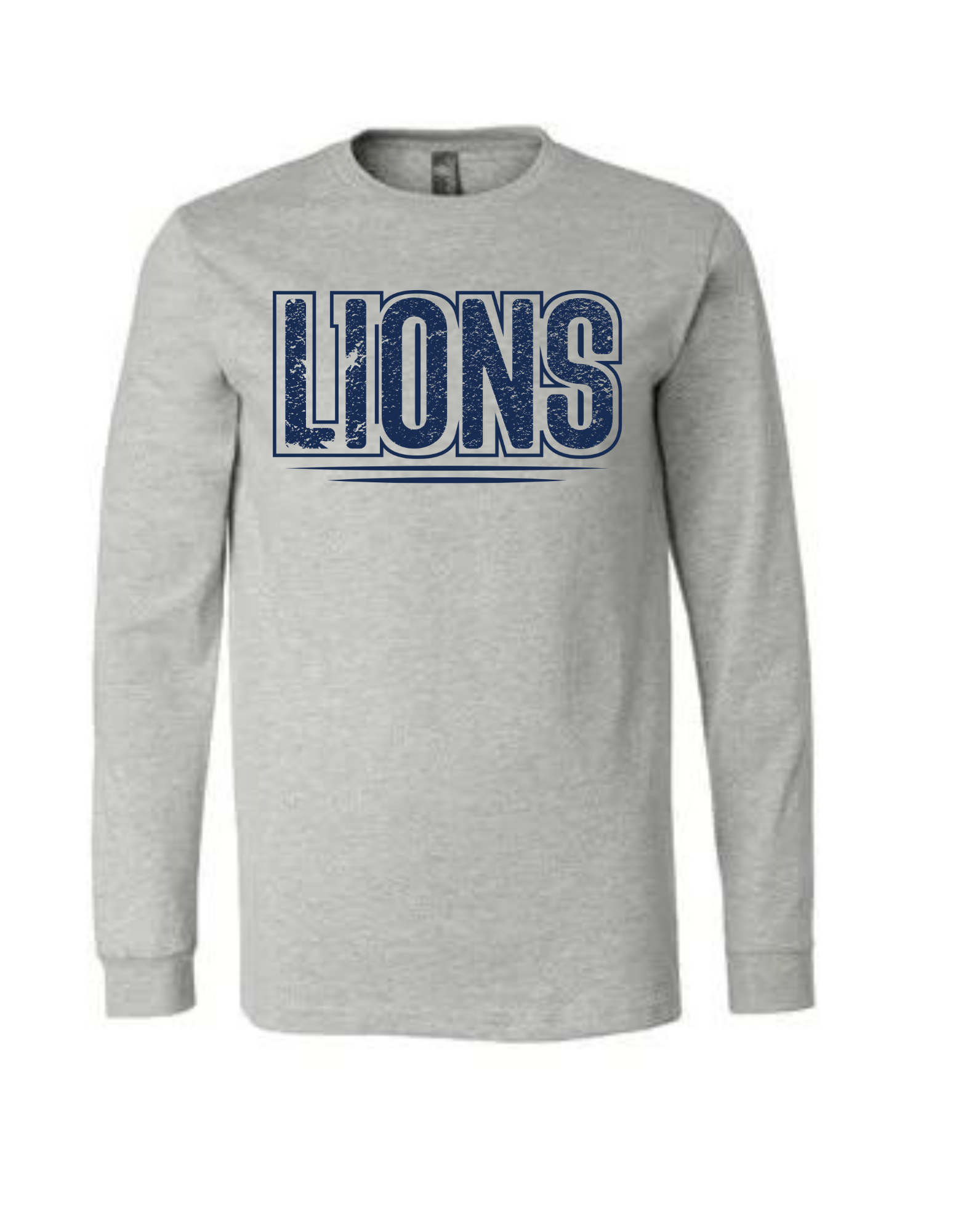 Lions. - Athletic Heather Long Sleeve  Main Image